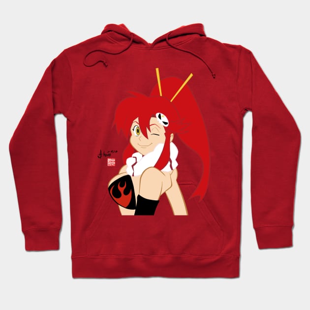 Yoko Littner Hoodie by howardshum